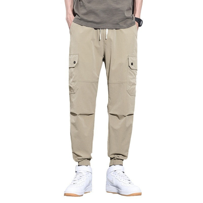 Loose Tapered Harem Pants for Men – Quick-Dry, Streetwear Style, Breathable Comfort