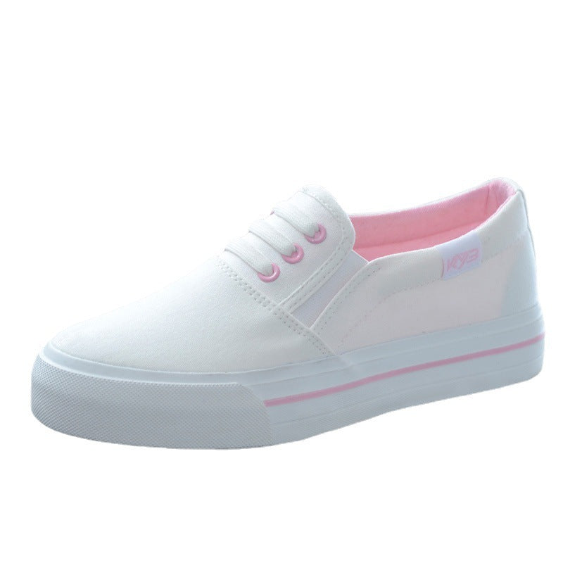 Summer Student Spring One-step Lazy  Flat White Shoes