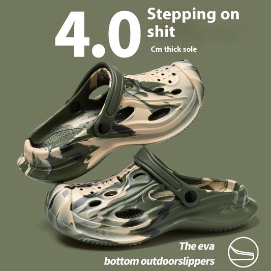 Men’s Outdoor Non-Slip Color-Matching Sandals – Stylish & Traction-Ready