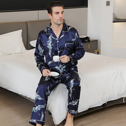 Ice Silk Men's Pajama Set