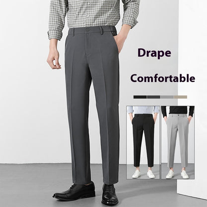 Men’s 9/10 Length Straight Suit Pants – Casual Smart-Fit Trousers for Modern Style | NYLIXA