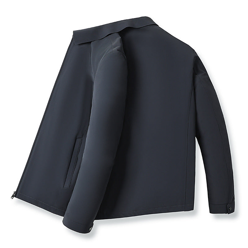 Men’s Detachable Hood Padded Down Jacket – Lightweight Waterproof Thermal Coat