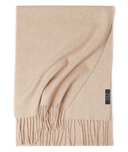 Water Ripple Pure Color Cashmere Warm Scarf
