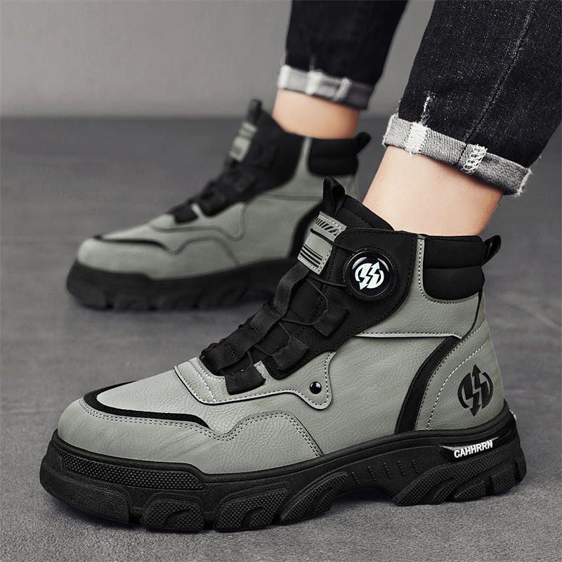 Men’s Outdoor Sports PU Leather Worker Boots