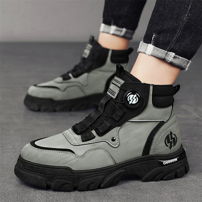 Men’s Outdoor Sports PU Leather Worker Boots