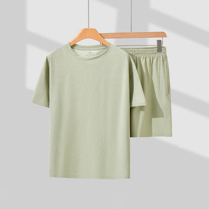 Unisex Summer Casual Two-Piece Set – Short-Sleeve Shirt & Shorts Loungewear