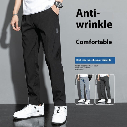 Men’s Summer Quick‑Dry Ice Silk Loose Pants – Ultra-Light, Breathable & Semi‑Transparent