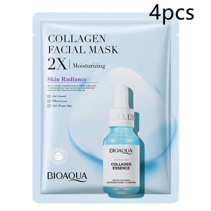 Collagen Face Mask – Moisturizing & Firming Sheet Mask with Hyaluronic Acid