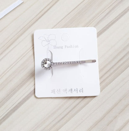 Fashion girls silver plated English alphabet clips trend hair accessories side clips hairpin
