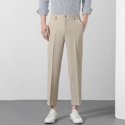 Men’s 9/10 Length Straight Suit Pants – Casual Smart-Fit Trousers for Modern Style | NYLIXA