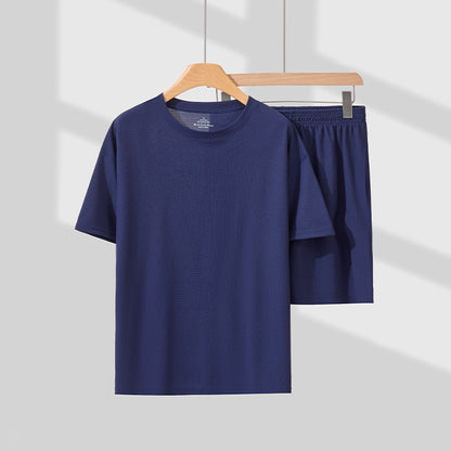 Unisex Summer Casual Two-Piece Set – Short-Sleeve Shirt & Shorts Loungewear