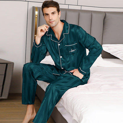 Ice Silk Men's Pajama Set