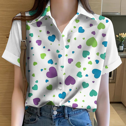 Women's European Hawaiian Beach Shirt – Loose-Fit Summer Vacation Top | NYLIXA Resort wear