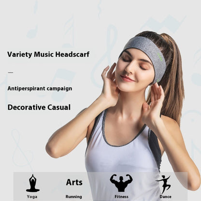 Outdoor Sports Wireless Bluetooth Headscarf Headset Sweat-absorbent Yoga Shading Bandeau Headband