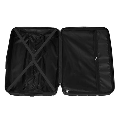 Three In One Set With Vertical Stripe Pattern ABS PC Luggage, 20in, 24in, 28in ABS