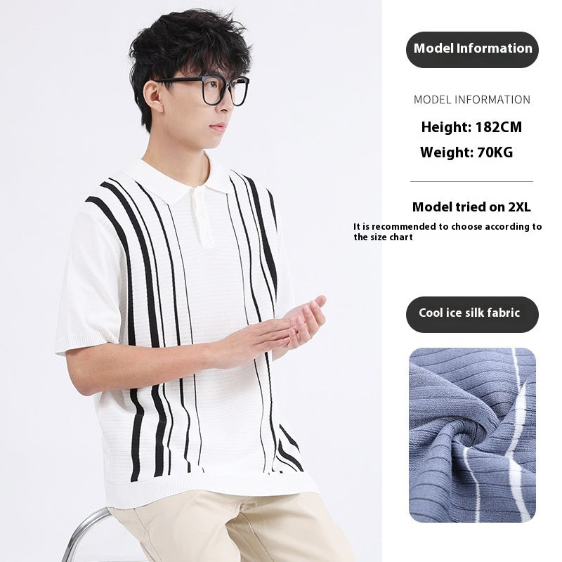 EALMOCN® Cool Ice Silk Polo Shirt – Summer Style Redefined