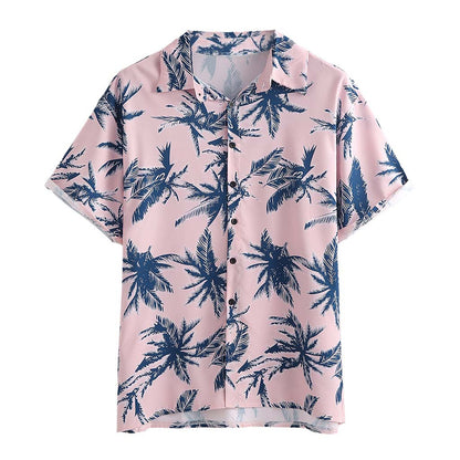 Men's Floral Print Co-ord Set – Summer Beach Shirt & Shorts Outfit, Vacation Style