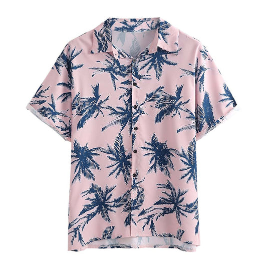 Men's Floral Print Co-ord Set – Summer Beach Shirt & Shorts Outfit, Vacation Style