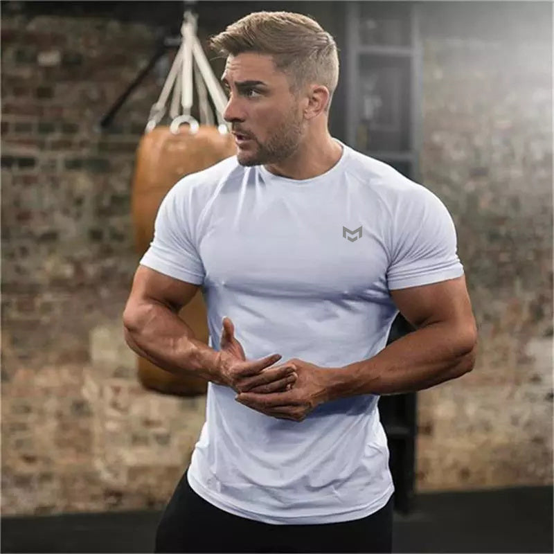 Men's Compression Fit Sports T-Shirt – Quick-Dry, Moisture-Wicking Gym Top (M-2XL)