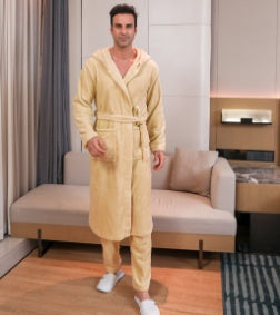 Men's Fibre Velvet Gown Set