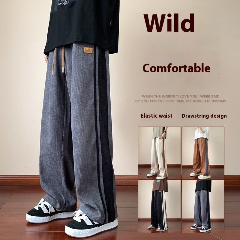 Loose Corduroy Trousers for Men – Winter Leisure Fashion Pants by NYLIXA