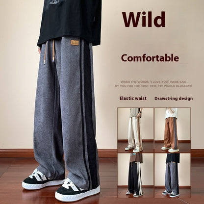 Loose Corduroy Trousers for Men – Winter Leisure Fashion Pants by NYLIXA
