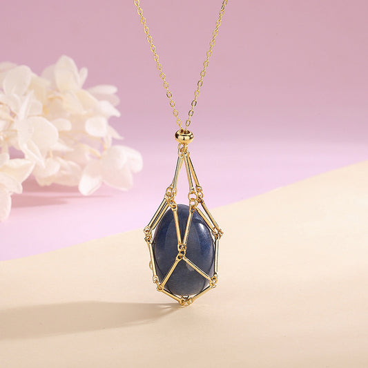 New Natural Energy Crystal Pendant Ins Niche Design Valentine's Day Bag Bag Peace Necklace