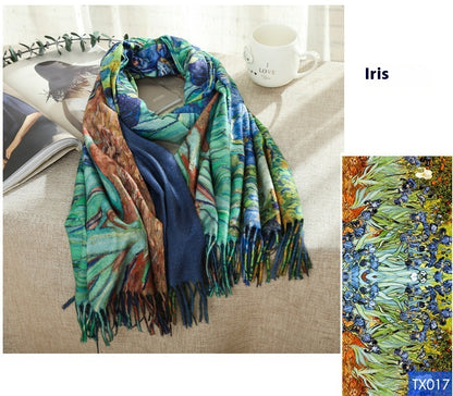 Tassel Scarf Warm Vintage Scarf