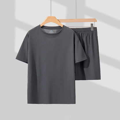 Unisex Summer Casual Two-Piece Set – Short-Sleeve Shirt & Shorts Loungewear