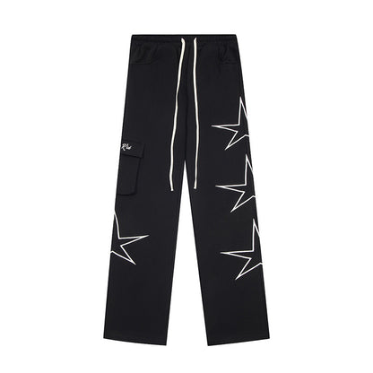 Street Five-star Wide Leg Pants Male