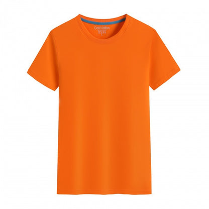 Men's And Women's Same Summer Pure Cotton Round Neck T-shirt