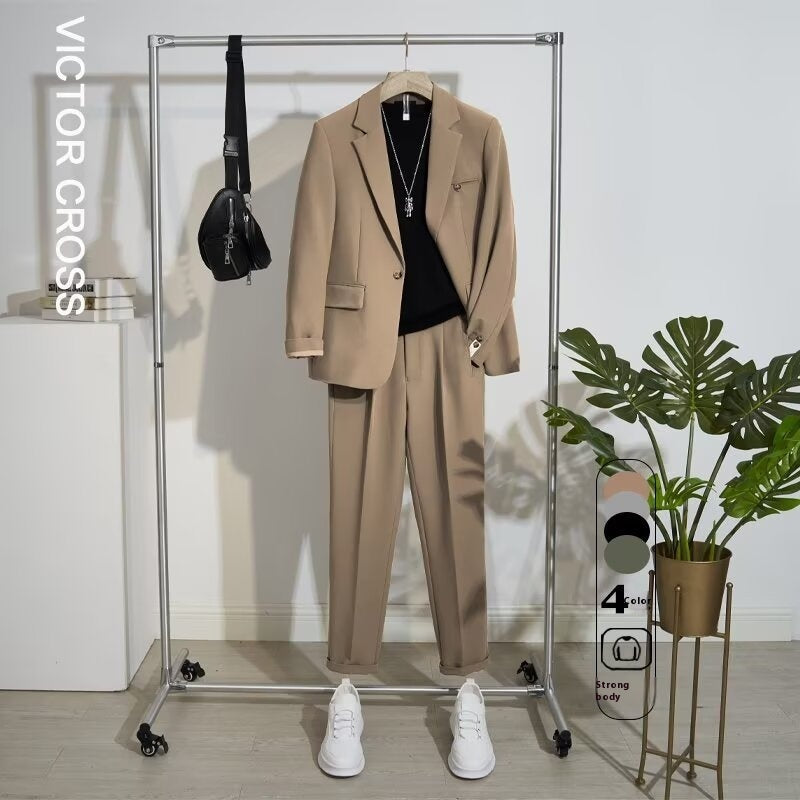 Men’s High-Sense Lightweight Blazer – Spring & Autumn Casual Suit Jacket