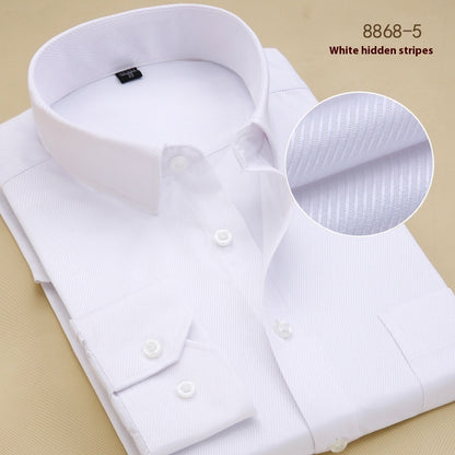 Men’s Slim-Fit Long-Sleeve Black Business Shirt – Modern Elegance