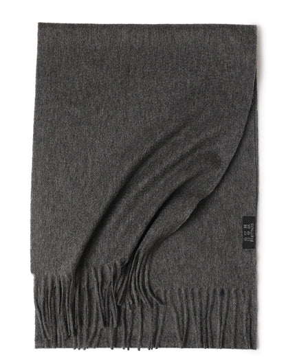 Water Ripple Pure Color Cashmere Warm Scarf
