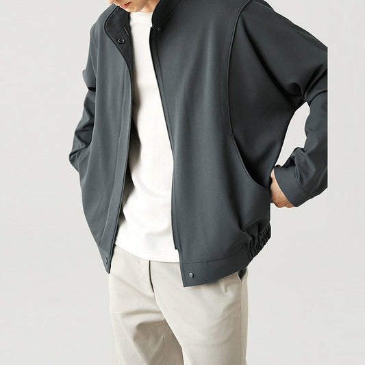 Men’s Loose Casual Pilot Jacket – Lightweight Comfortable Bomber Style Outerwear