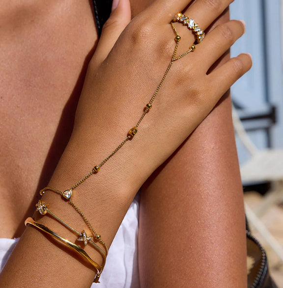 Stainless Steel Light Luxury Advanced Zircon Bracelet