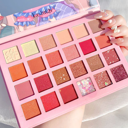 Favorite Girl 24 Color Eyeshadow Palette Glitter Sequins