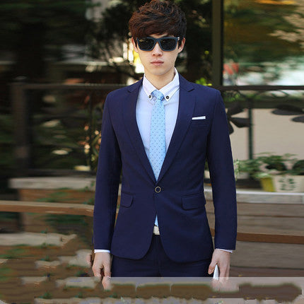 Men's Formal 3-Piece Suit – Slim Fit Business Blazer with Vest and Trousers (Black)