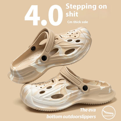 Men’s Outdoor Non-Slip Color-Matching Sandals – Stylish & Traction-Ready
