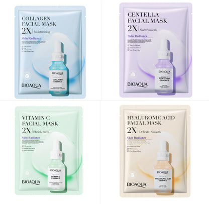 Collagen Face Mask – Moisturizing & Firming Sheet Mask with Hyaluronic Acid