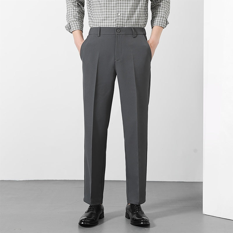 Men’s 9/10 Length Straight Suit Pants – Casual Smart-Fit Trousers for Modern Style | NYLIXA