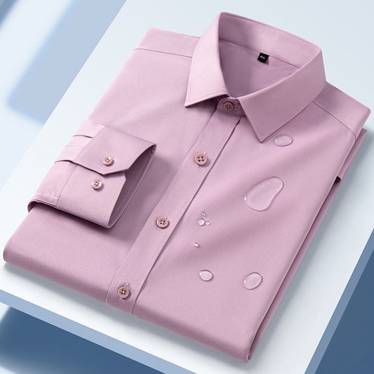 Men’s Three-Proof Long-Sleeve Shirt – Water, Oil & Stain Resistant