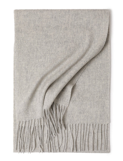 Water Ripple Pure Color Cashmere Warm Scarf