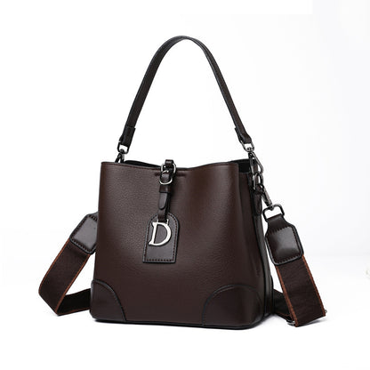 Women's Contrast Color Bucket Bag Shoulder Bag Crossbody Bag