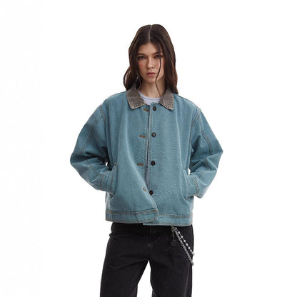 Retro Simple Loose-fitting Workwear Jacket Spring New