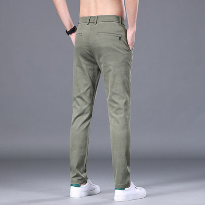 Men's Tencel Straight Slim Fit Trousers – Ultra-Light & Skin-Friendly Pants