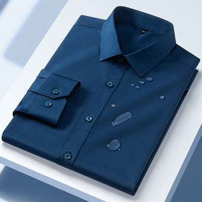Men’s Three-Proof Long-Sleeve Shirt – Water, Oil & Stain Resistant
