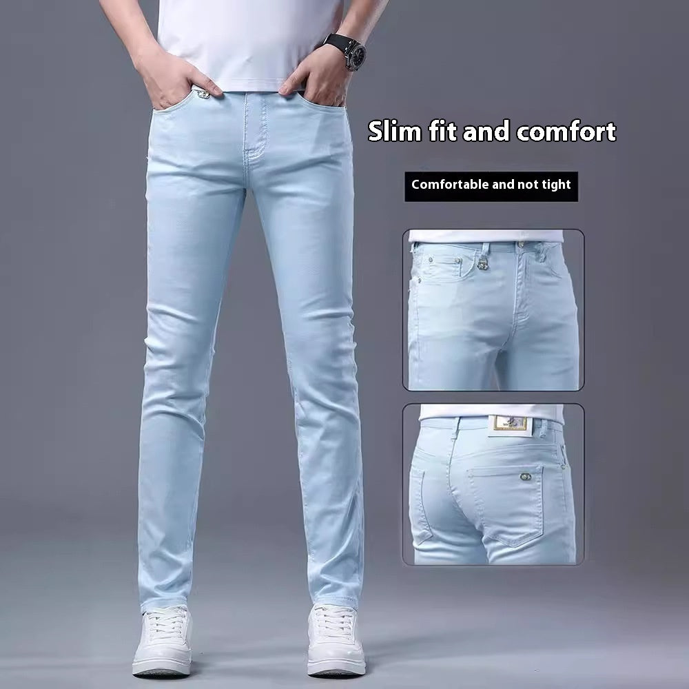 Xintang Nostalgic Washed Jeans – Men’s Vintage Style for Spring/Summer
