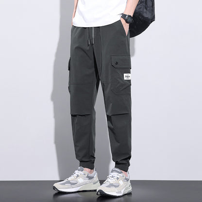 Loose Tapered Harem Pants for Men – Quick-Dry, Streetwear Style, Breathable Comfort