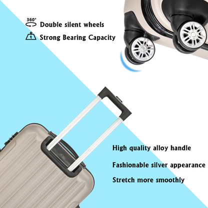 Vertical Pattern Three In One Handle Universal Wheel Pull Rod Box, 20in, 24in, 28in ABS Aluminum Alloy Pull Rod